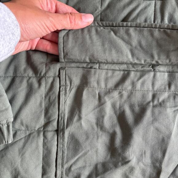 Art Class Quilted Jacket Girls Large 10/12 Green New Shacket - Picture 5 of 9